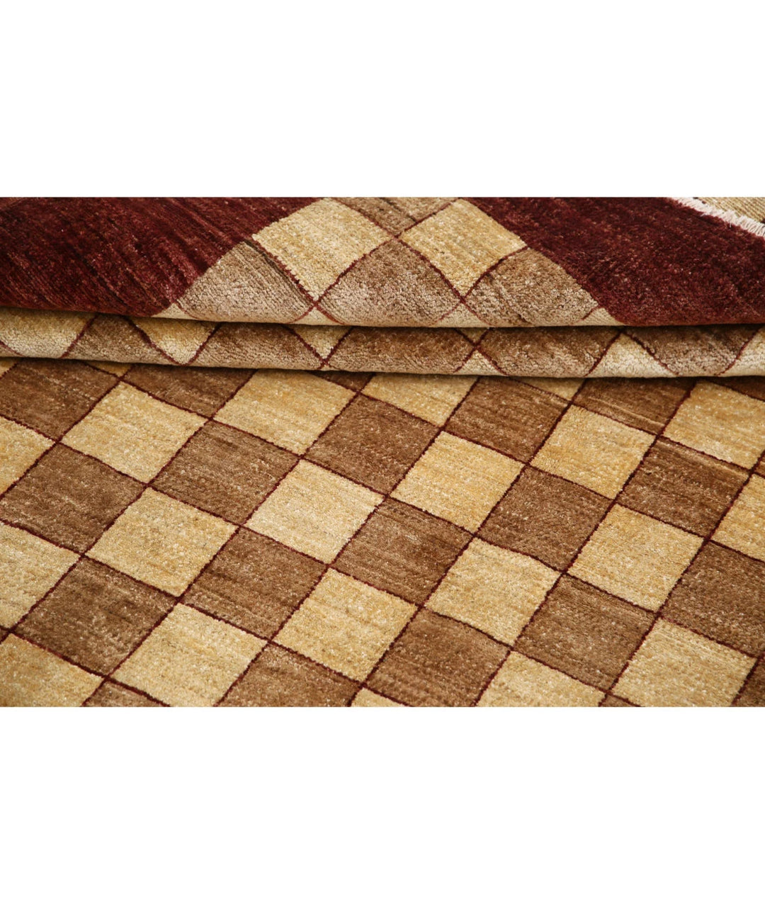 Afghan Modcar Rug 6' 7" x 9' 4" Hand-Knotted | No. AT73819