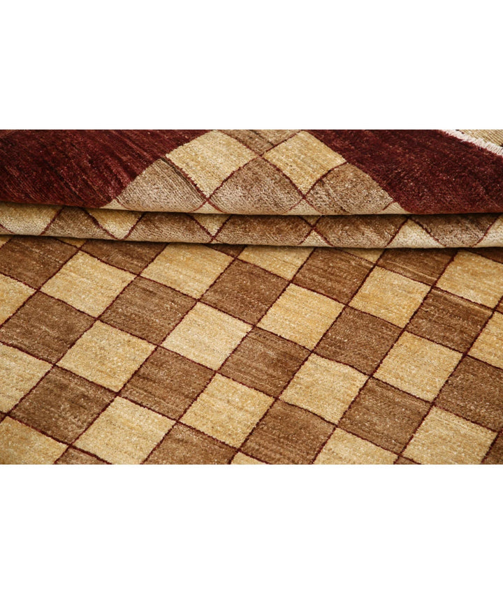 Afghan Modcar Rug 6' 7" x 9' 4" Hand-Knotted | No. AT73819