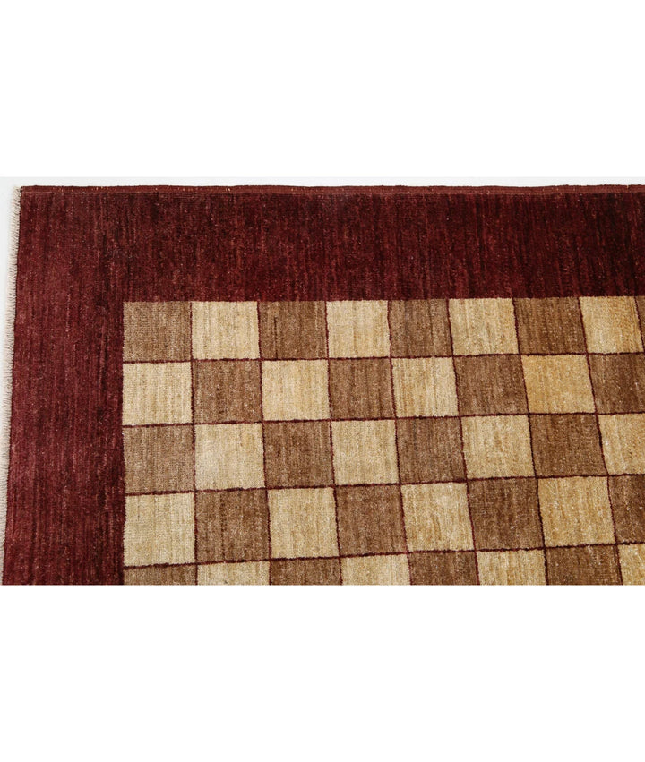 Afghan Modcar Rug 6' 7" x 9' 4" Hand-Knotted | No. AT73819