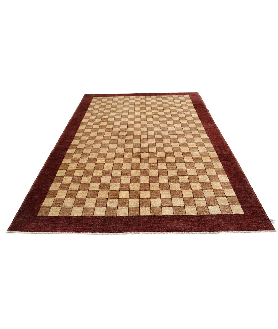 Afghan Modcar Rug 6' 7" x 9' 4" Hand-Knotted | No. AT73819