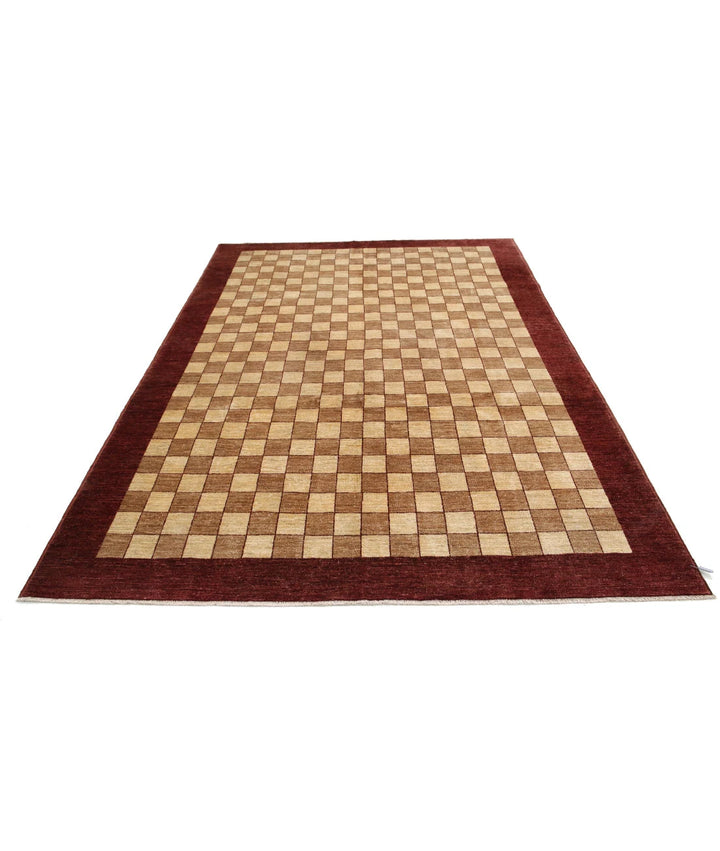 Afghan Modcar Rug 6' 7" x 9' 4" Hand-Knotted | No. AT73819