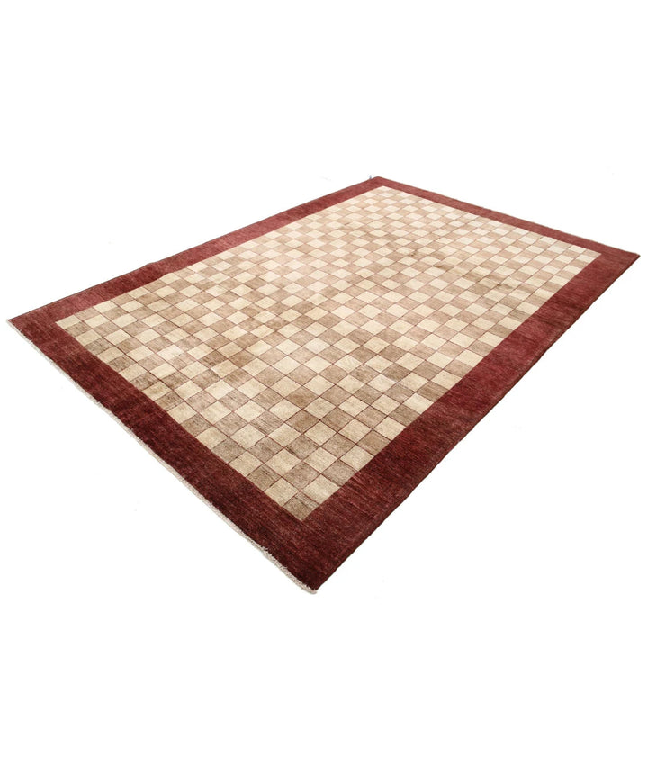 Afghan Modcar Rug 6' 7" x 9' 4" Hand-Knotted | No. AT73819