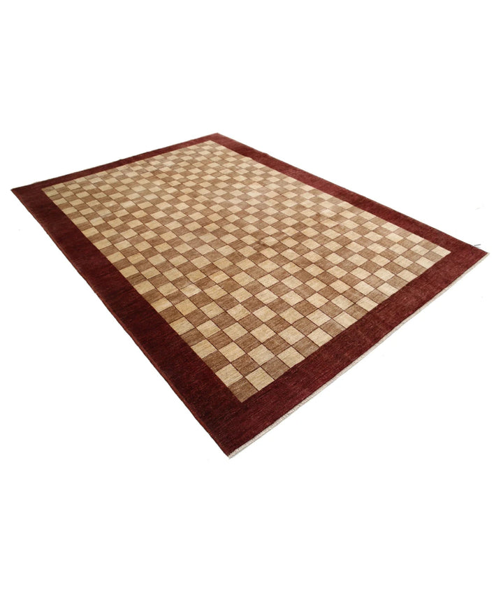 Afghan Modcar Rug 6' 7" x 9' 4" Hand-Knotted | No. AT73819