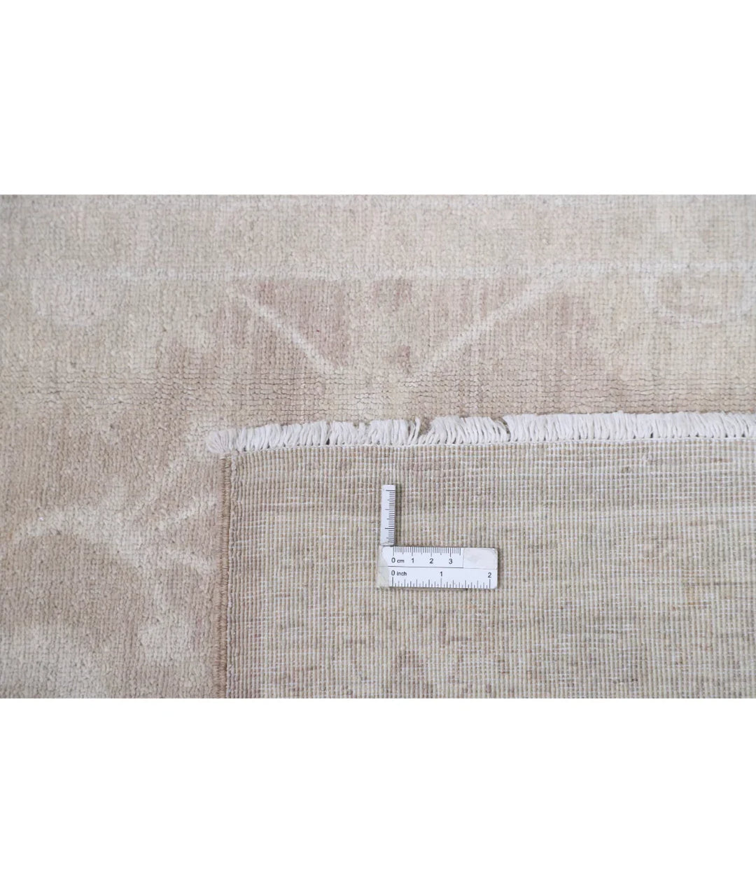 Brown Afghan Runner Rug 2' 9" x 9' 11" Hand-Knotted | No. AT738517