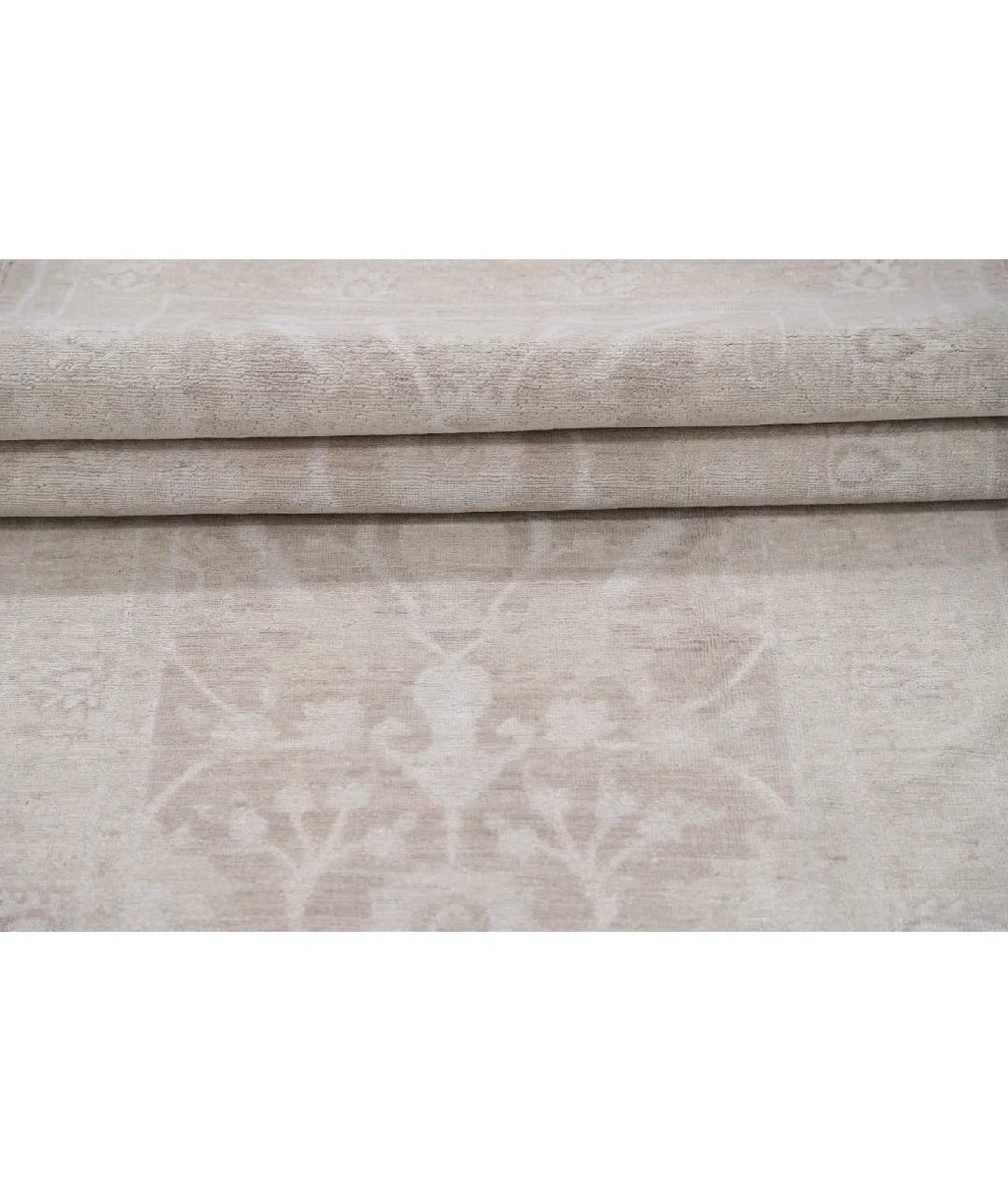 Brown Afghan Runner Rug 2' 9" x 9' 11" Hand-Knotted | No. AT738517