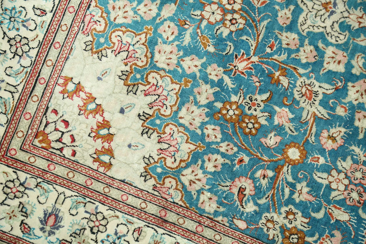 Persian Qum Rug 2' 7" x 3' 10" Hand-Knotted | No. AT73861