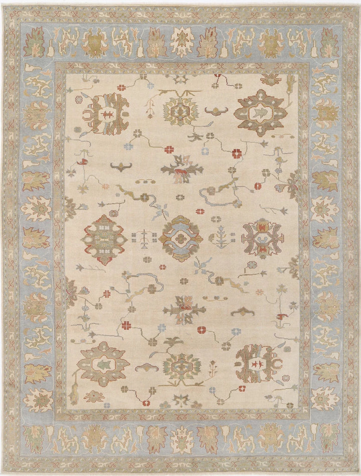 Turkish Oushak Rug 10' 10" x 14' 2" Hand-Knotted | No. AT73922
