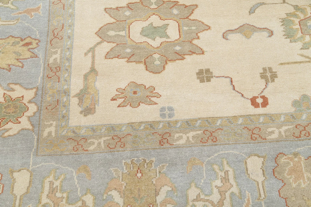 Turkish Oushak Rug 10' 10" x 14' 2" Hand-Knotted | No. AT73922