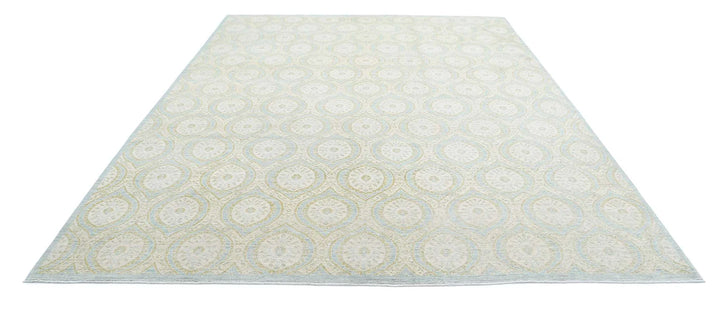 Afghan Oriental Rug 8' 11" x 11' 10" Hand-Knotted | No. AT73953