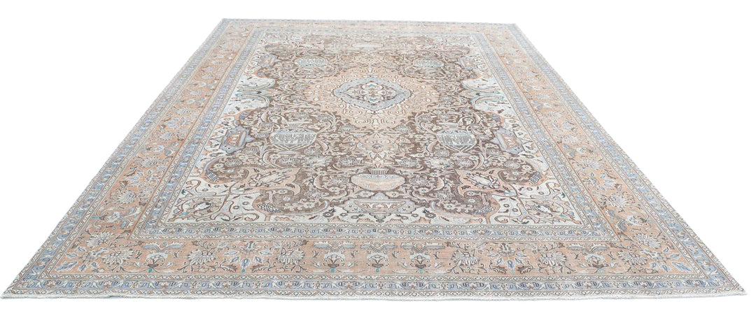 Persian Kashmar Rug 9' 6" x 12' 7" Hand-Knotted | No. AT73985