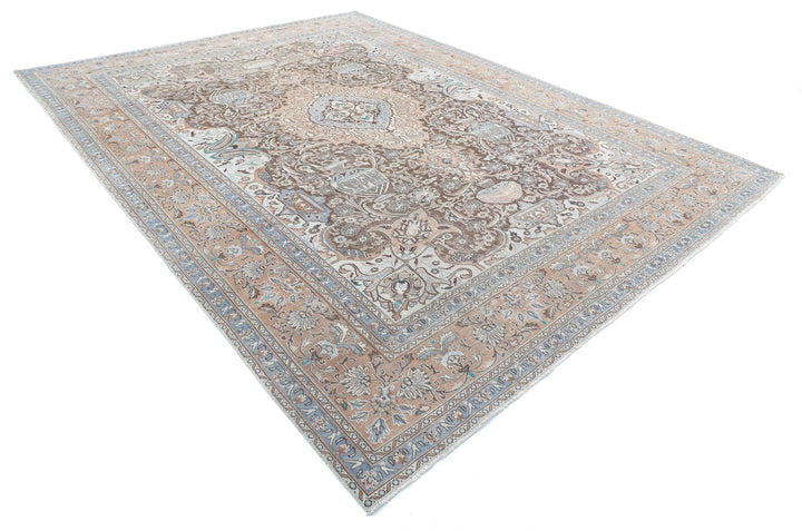 Persian Kashmar Rug 9' 6" x 12' 7" Hand-Knotted | No. AT73985