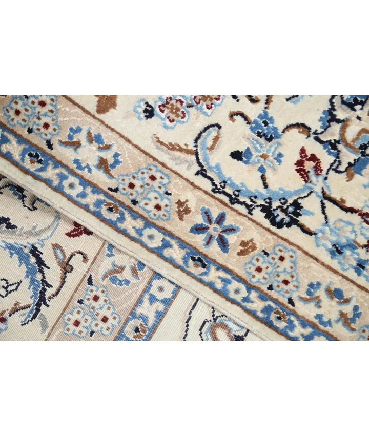 Persian Nain Rug 8' 0" x 9' 5" Hand-Knotted | No. AT74145