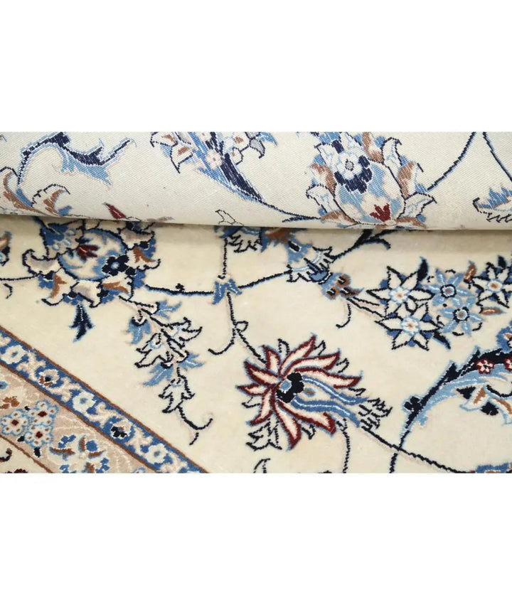 Persian Nain Rug 8' 0" x 9' 5" Hand-Knotted | No. AT74145