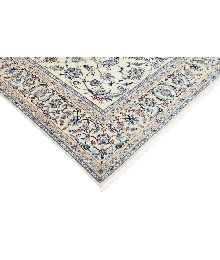 Persian Nain Rug 8' 0" x 9' 5" Hand-Knotted | No. AT74145