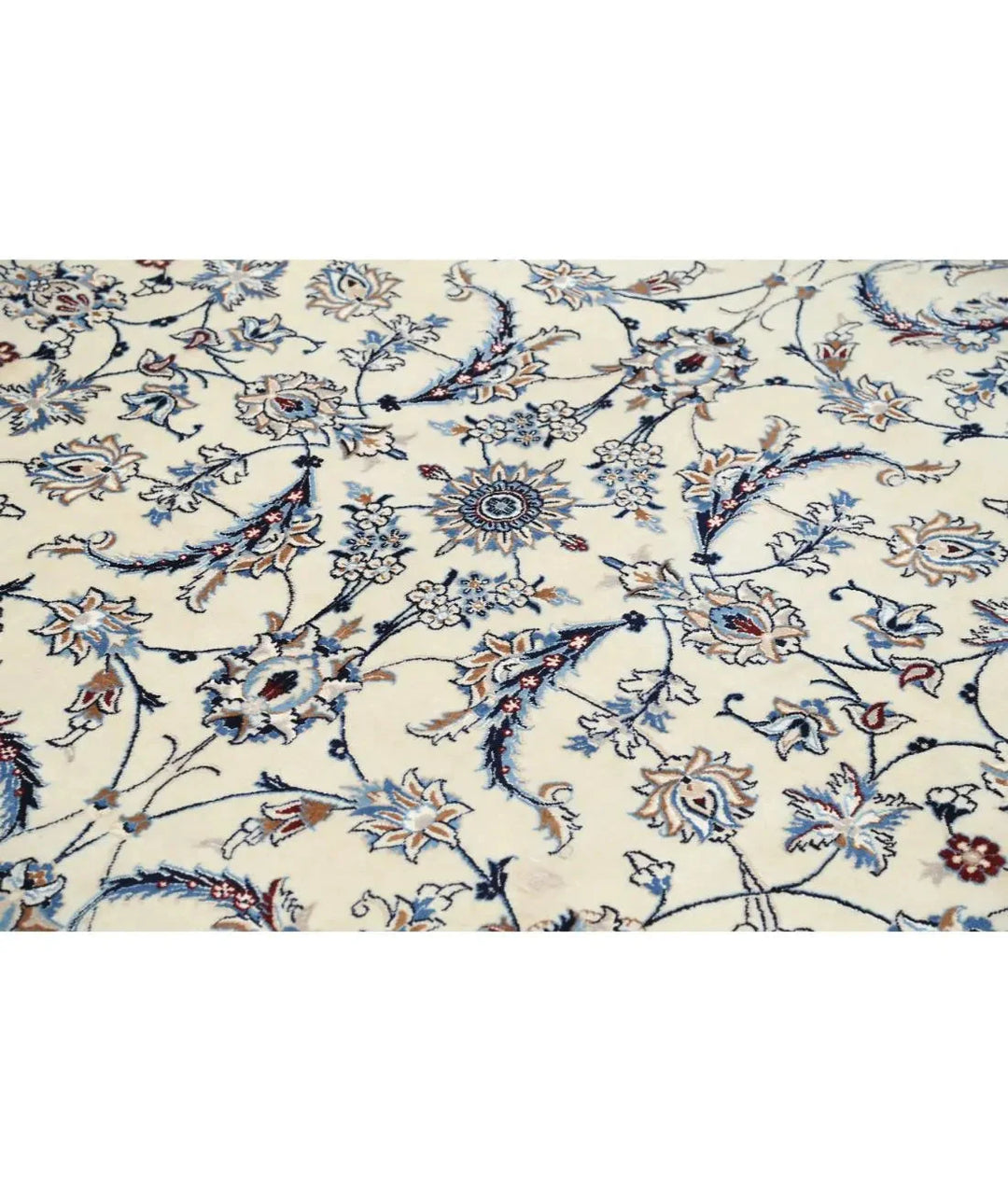 Persian Nain Rug 8' 0" x 9' 5" Hand-Knotted | No. AT74145