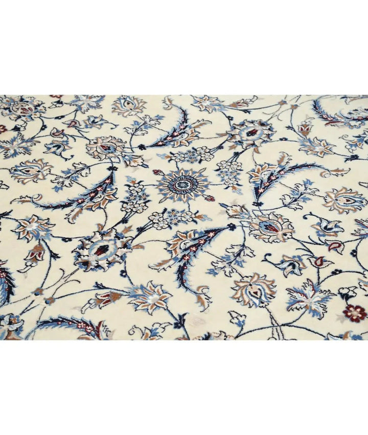 Persian Nain Rug 8' 0" x 9' 5" Hand-Knotted | No. AT74145