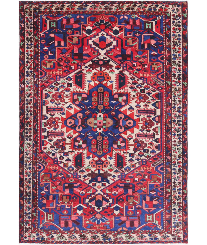 Persian Bakhtiari Rug 6' 7" x 10' 2" Hand-Knotted | No. AT74161