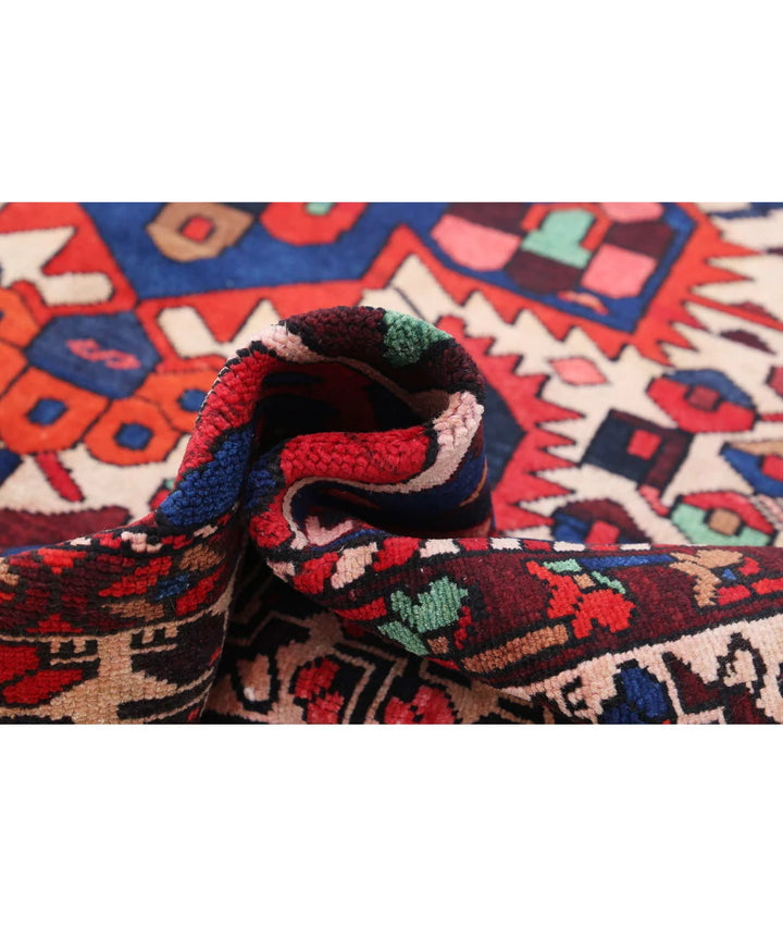 Persian Bakhtiari Rug 6' 7" x 10' 2" Hand-Knotted | No. AT74161