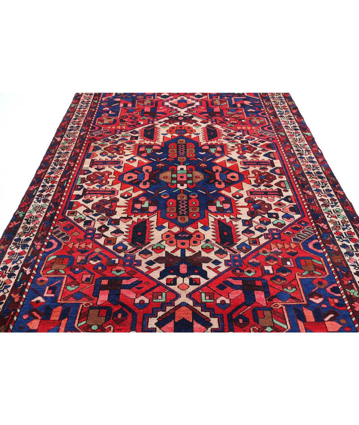 Persian Bakhtiari Rug 6' 7" x 10' 2" Hand-Knotted | No. AT74161