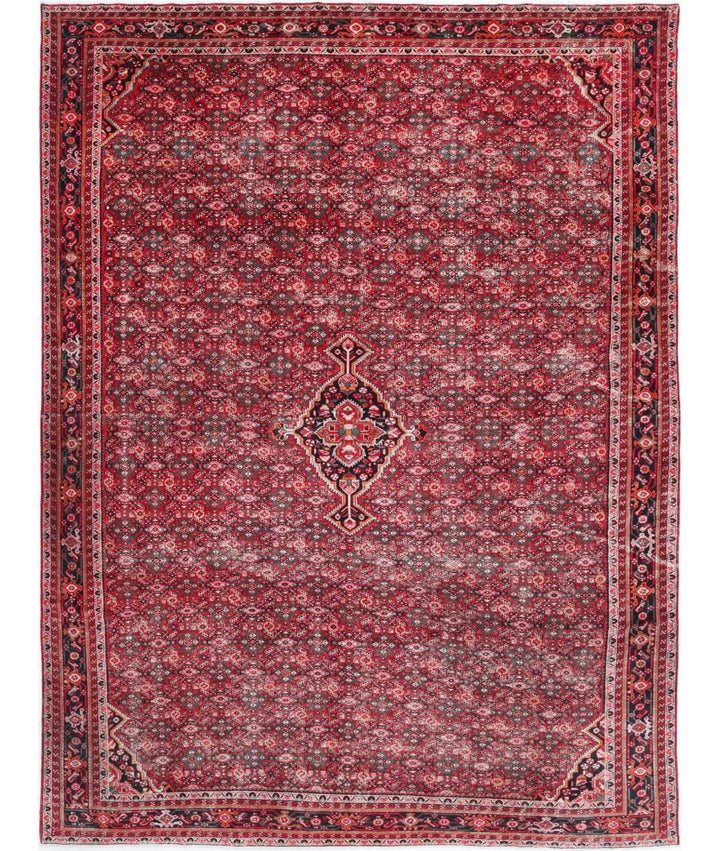 Persian Hamadan Rug 11' 1" x 14' 10" Hand-Knotted | No. AT74357