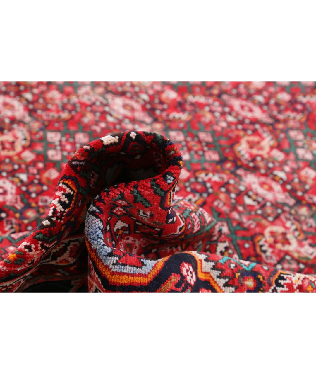 Persian Hamadan Rug 11' 1" x 14' 10" Hand-Knotted | No. AT74357
