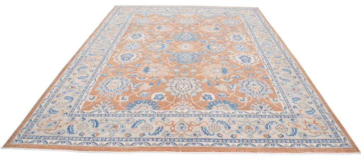Afghan Sultanabad Rug 8' 11" x 11' 8" Hand-Knotted | No. AT74358
