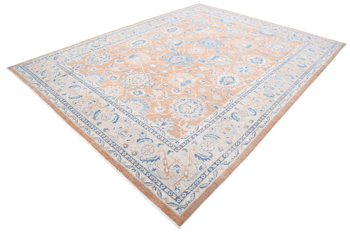 Afghan Sultanabad Rug 8' 11" x 11' 8" Hand-Knotted | No. AT74358