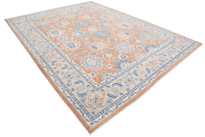 Afghan Sultanabad Rug 8' 11" x 11' 8" Hand-Knotted | No. AT74358