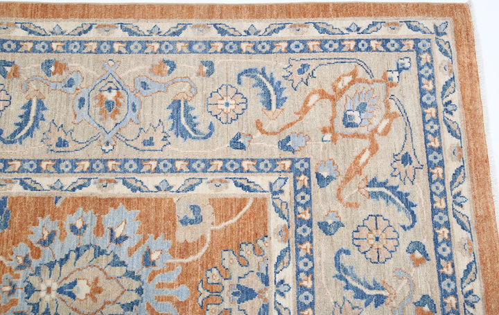 Afghan Sultanabad Rug 8' 11" x 11' 8" Hand-Knotted | No. AT74358