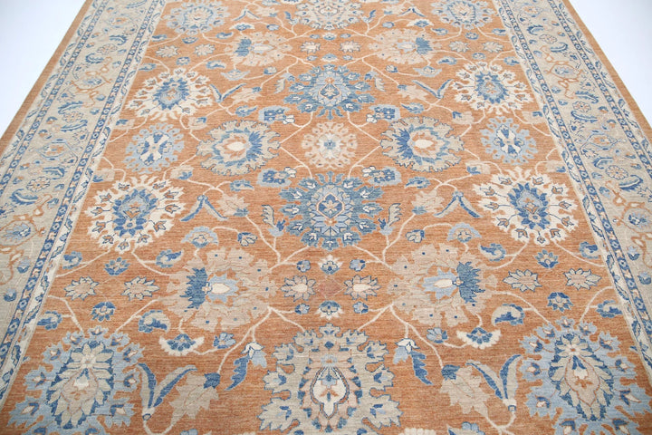 Afghan Sultanabad Rug 8' 11" x 11' 8" Hand-Knotted | No. AT74358