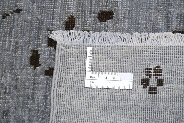 Grey Afghan Oriental Rug 6' 5" x 8' 1" Hand-Knotted | No. AT74492