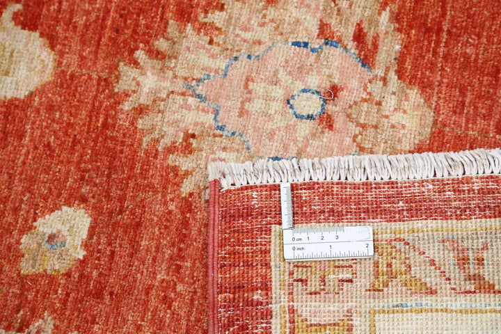 Afghan Ziegler Rug 7' 9" x 8' 2" Hand-Knotted | No. AT74517
