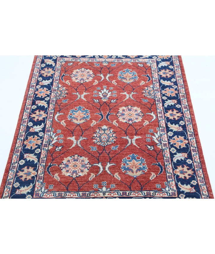 Afghan Ziegler Rug 2' 9" x 4' 2" Hand-Knotted | No. AT74616