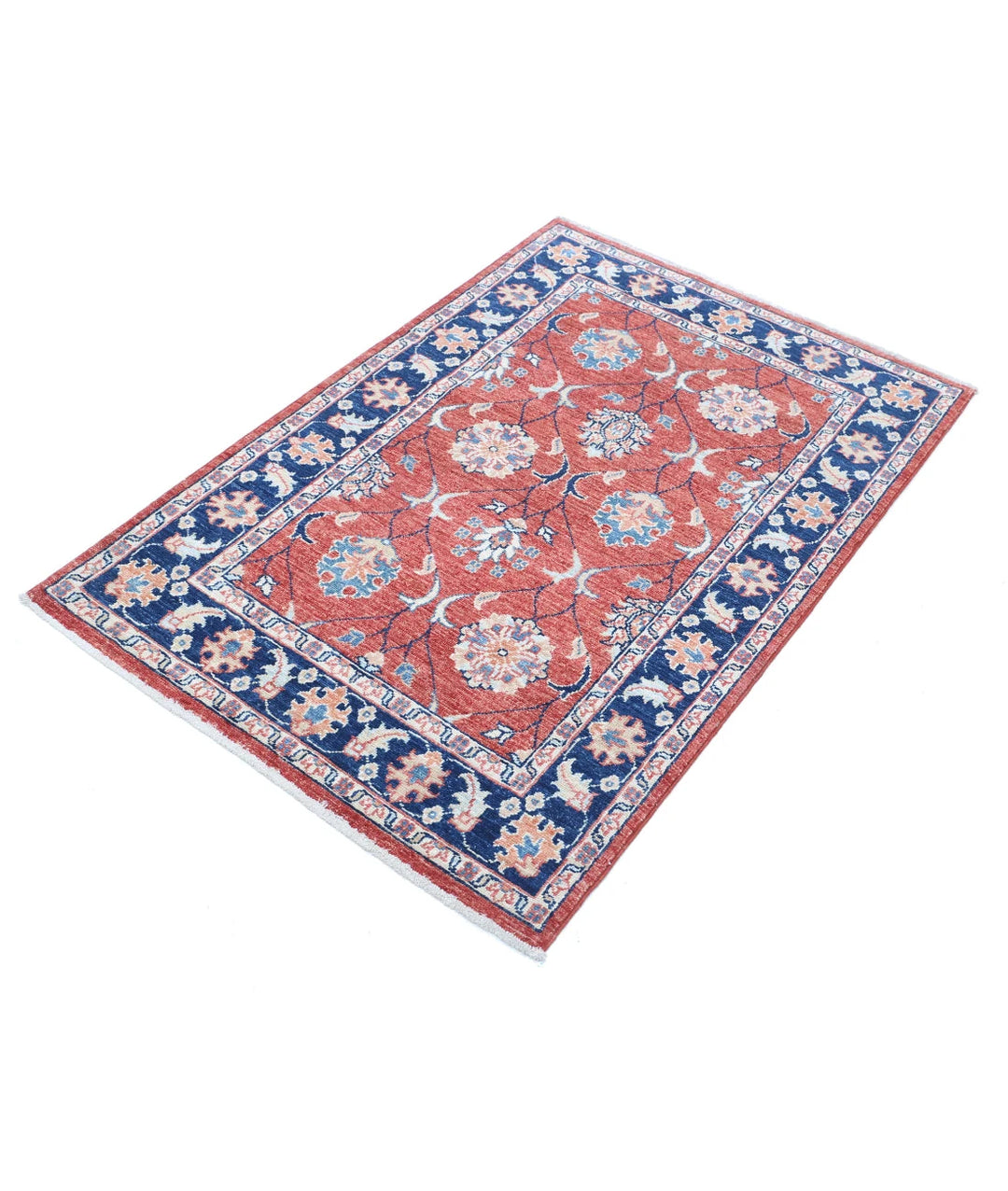 Afghan Ziegler Rug 2' 9" x 4' 2" Hand-Knotted | No. AT74616
