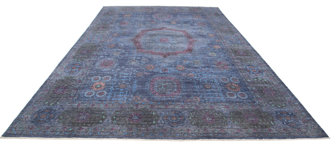 Afghan Mamluk Rug 9' 8" x 15' 7" Hand-Knotted | No. AT74641