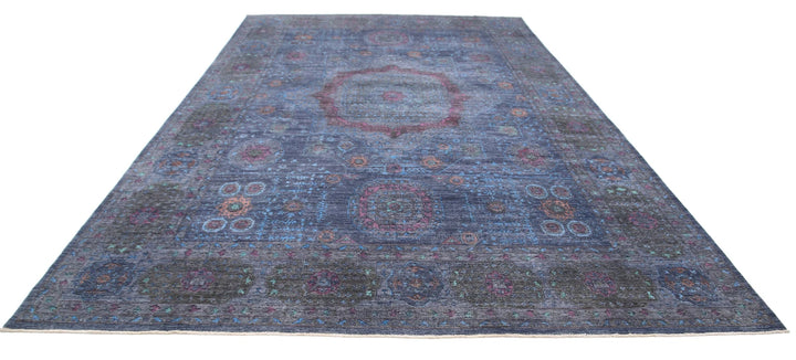 Afghan Mamluk Rug 9' 8" x 15' 7" Hand-Knotted | No. AT74641