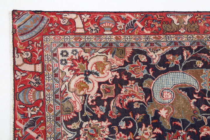 Persian Tabriz Rug 3' 3" x 6' 10" Hand-Knotted | No. AT74656