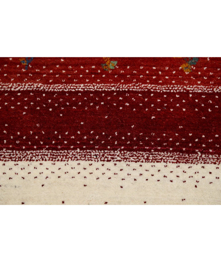 Ivory Indian Oriental Rug 4'9" x 6'6" Hand-Knotted | No. AT74790