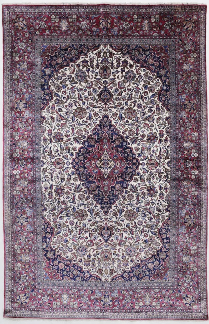 Persian Kashan Rug 4' 3" x 6' 8" Hand-Knotted | No. AT74795
