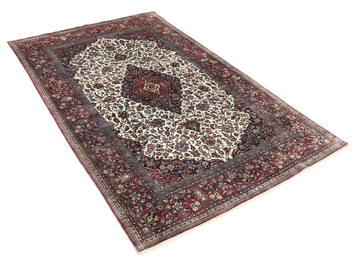 Persian Kashan Rug 4' 3" x 6' 8" Hand-Knotted | No. AT74795