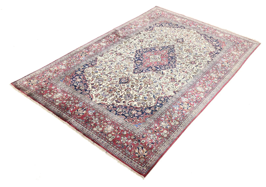 Persian Kashan Rug 4' 3" x 6' 8" Hand-Knotted | No. AT74795
