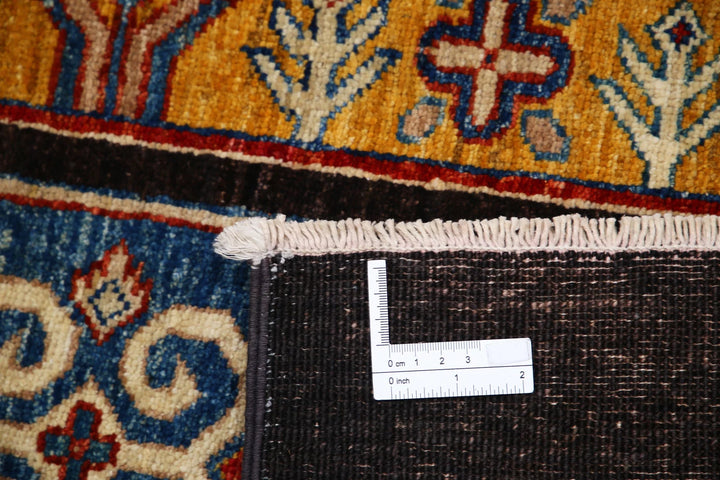 Black Afghan Ziegler Rug 6' 6" x 9' 10" Hand-Knotted | No. AT74816
