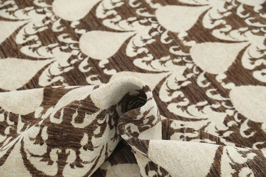 Afghan Ikat Rug 8' 8" x 12' 2" Hand-Knotted | No. AT74839