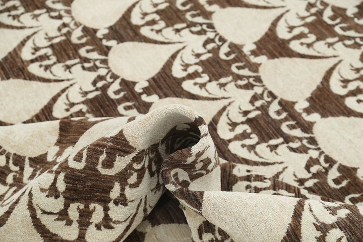 Afghan Ikat Rug 8' 8" x 12' 2" Hand-Knotted | No. AT74839
