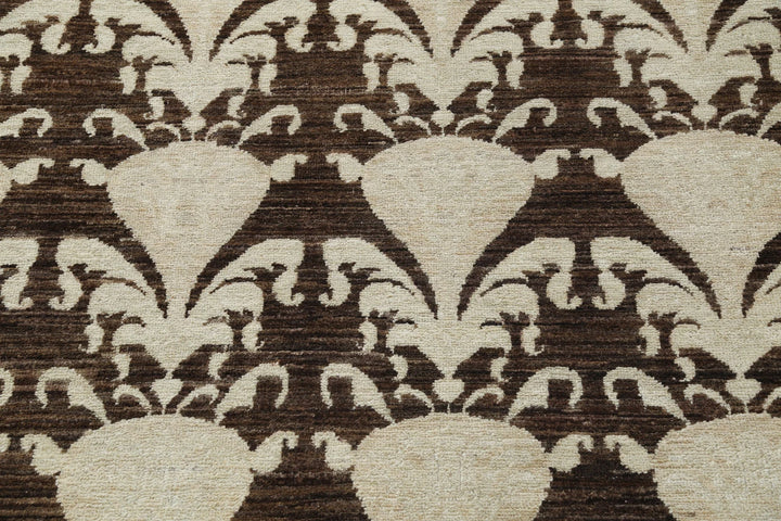 Afghan Ikat Rug 8' 8" x 12' 2" Hand-Knotted | No. AT74839