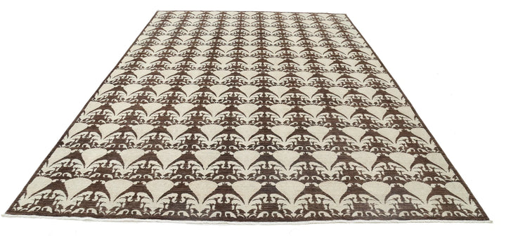 Afghan Ikat Rug 8' 8" x 12' 2" Hand-Knotted | No. AT74839