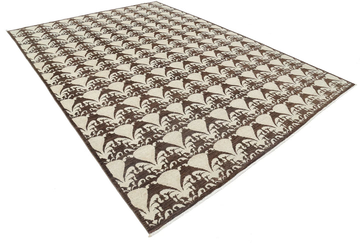 Afghan Ikat Rug 8' 8" x 12' 2" Hand-Knotted | No. AT74839