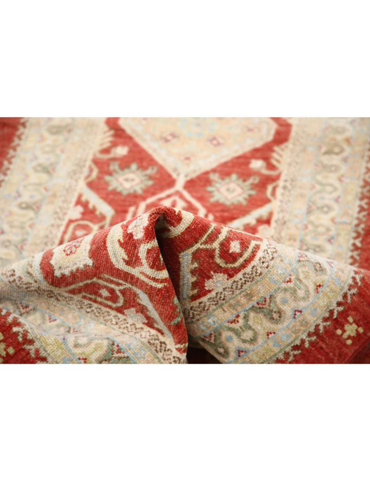 Afghan Ziegler Rug 2' 8" x 8' 4" Hand-Knotted | No. AT74905
