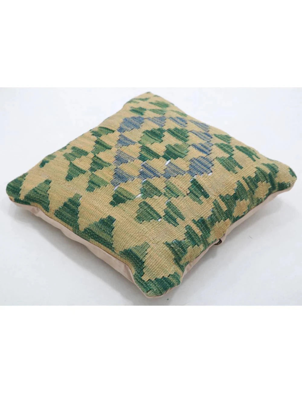 Multicolor Afghan Tribal Rug 1' 5'' x 1' 5'' Flat-Weave | No. AT74965