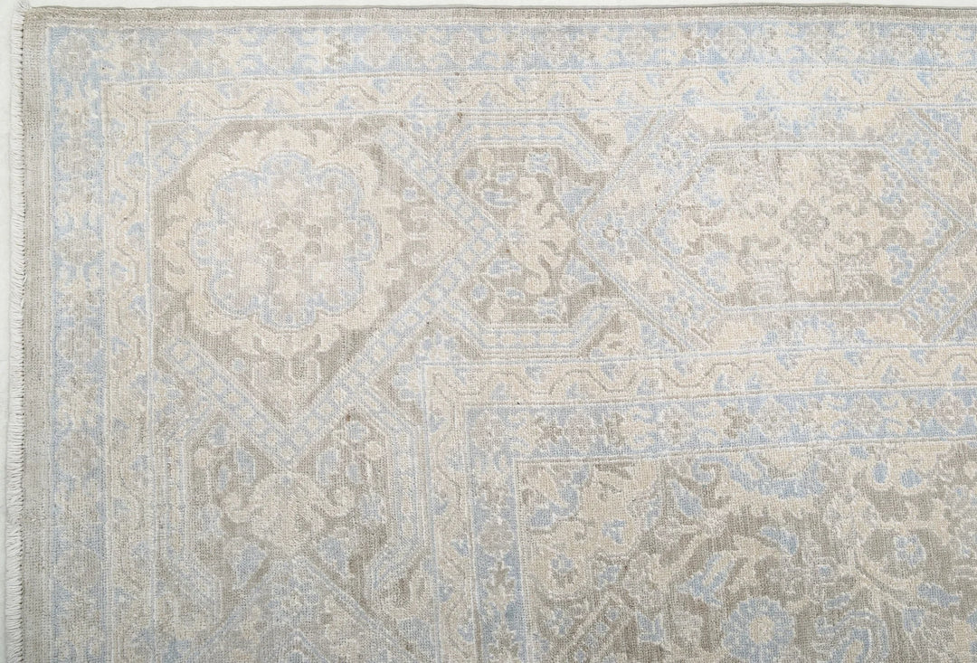 Afghan Tabriz Rug 8' 9" x 11' 10" Hand-Knotted | No. AT74972